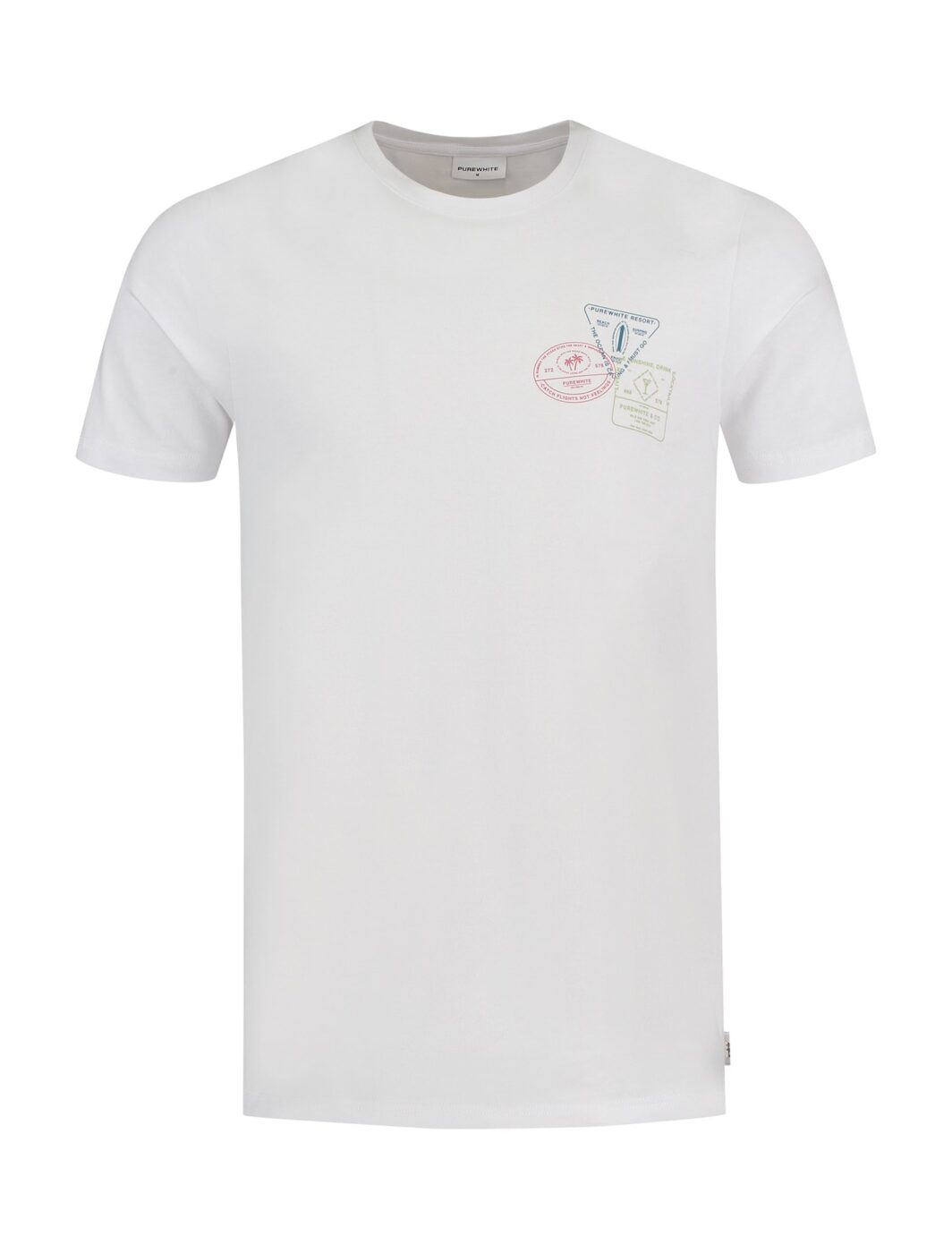 Purewhite grafisch T-shirt
