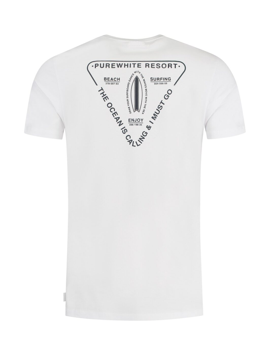 Purewhite grafisch T-shirt - Afbeelding 2